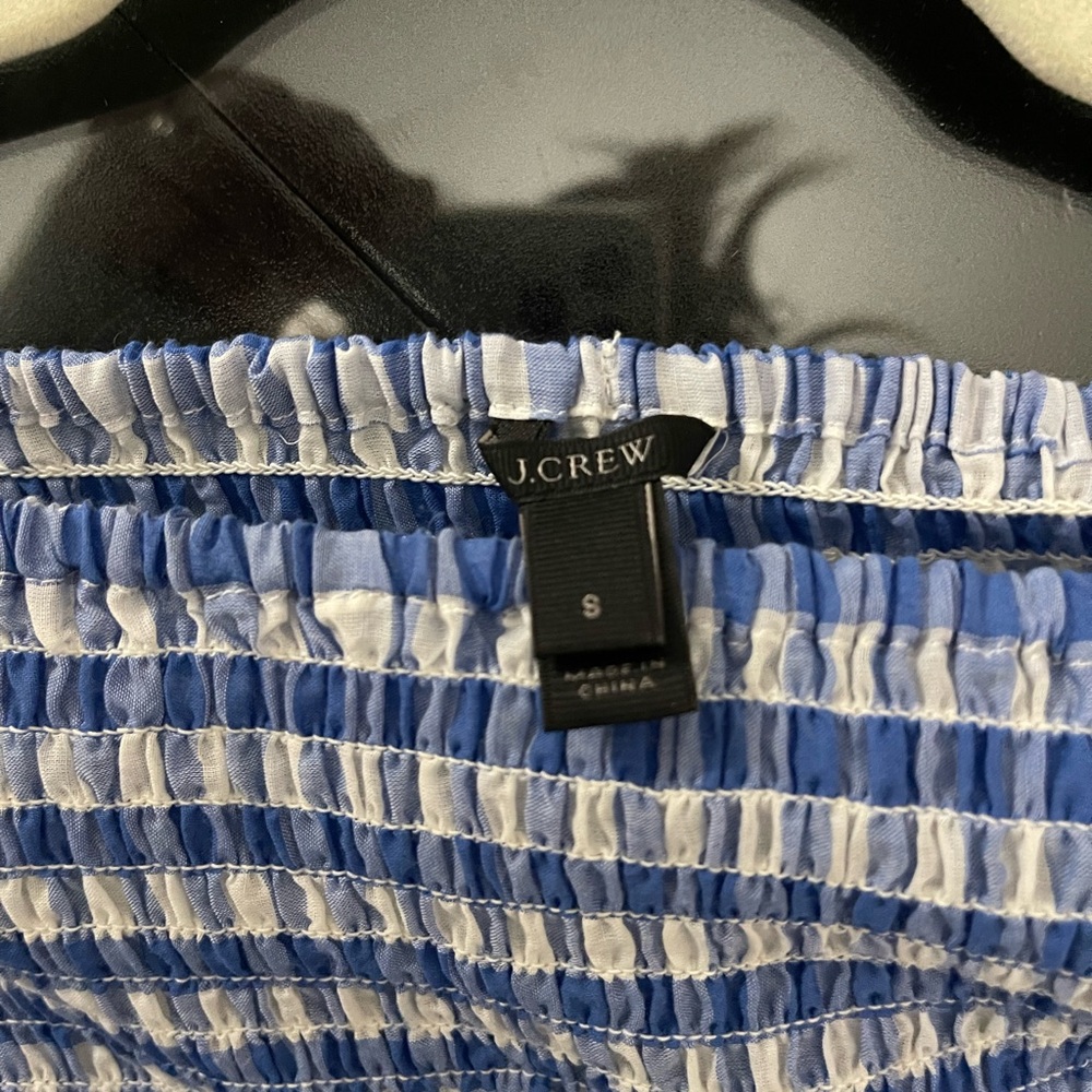 J. Crew Blue and White Checkered Dress - Picture 3 of 3